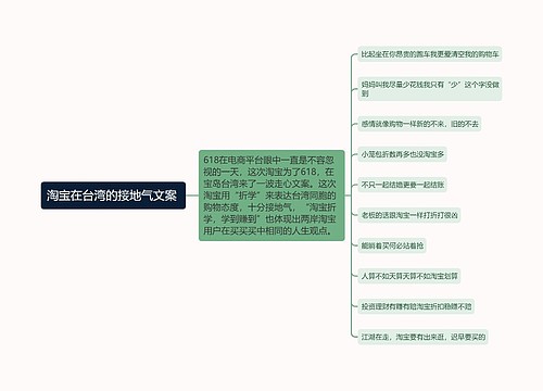 淘宝在台湾的接地气文案 