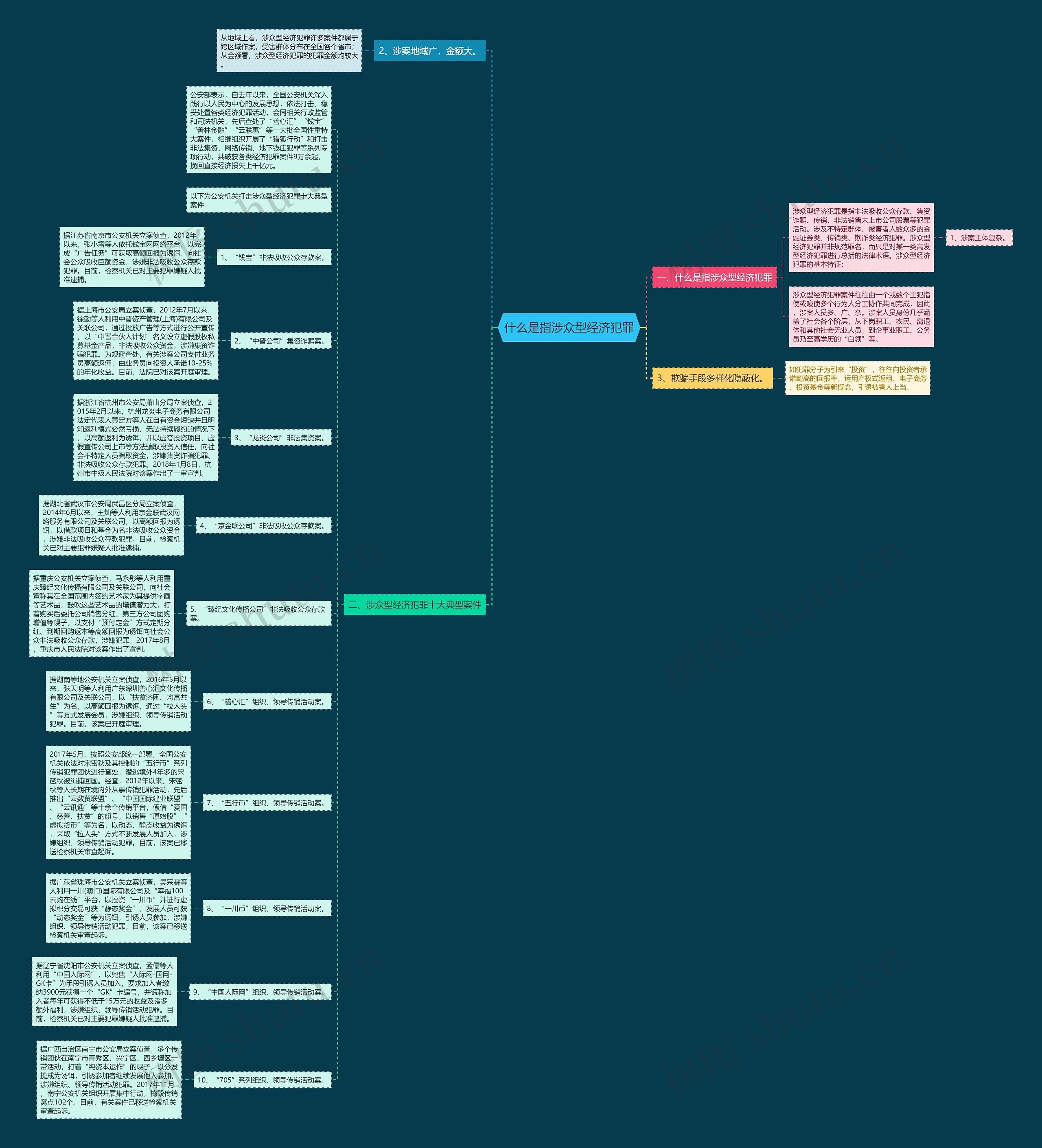 什么是指涉众型经济犯罪思维导图