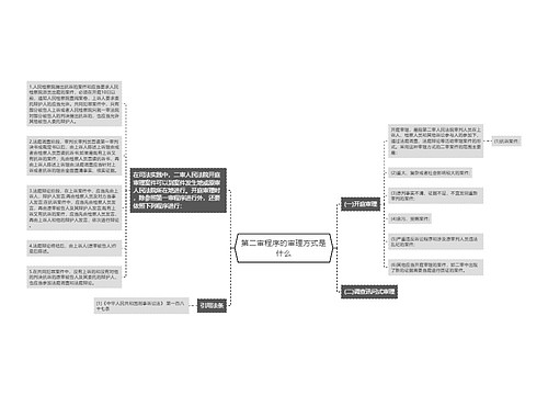 第二审程序的审理方式是什么