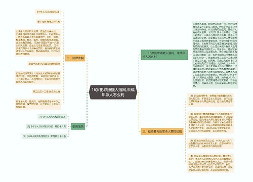 16岁犯罪嫌疑人落网,未成年杀人怎么判