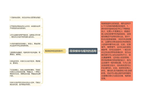 取保候审与缓刑的适用