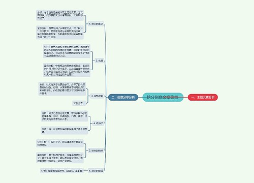 秋分创意文案鉴赏 