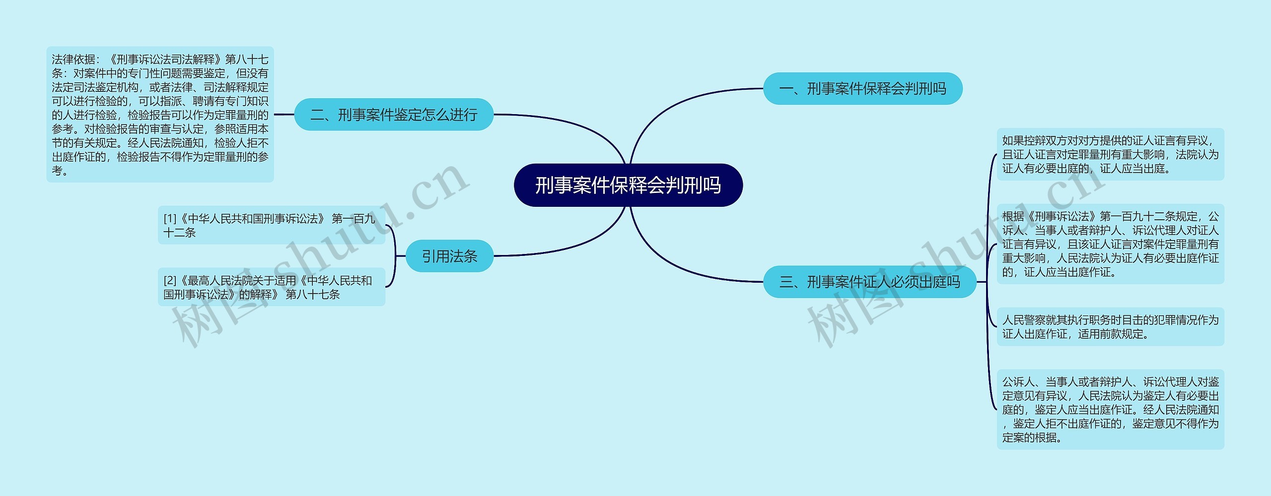 刑事案件保释会判刑吗思维导图