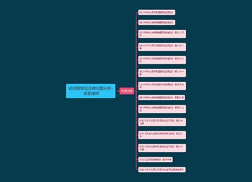 试用期常见法律问题分析- 李军律师