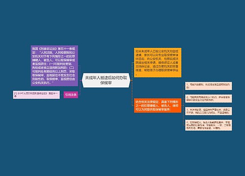 未成年人被逮后如何办取保候审