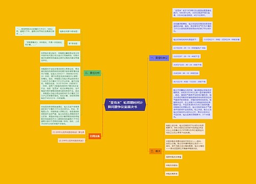 “亚克米”轮滞期时间计算问题争议案裁决书　  