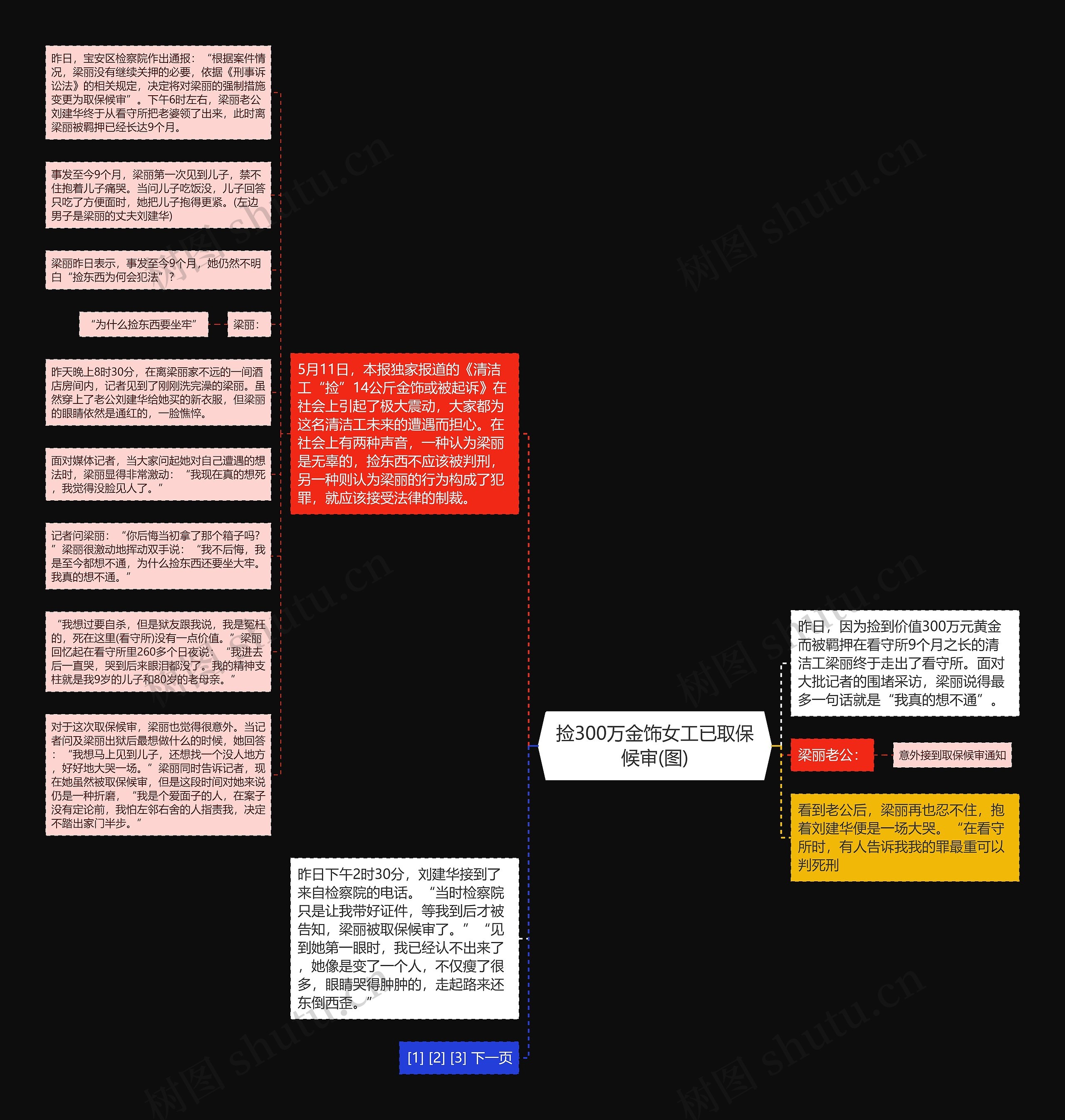 捡300万金饰女工已取保候审(图)