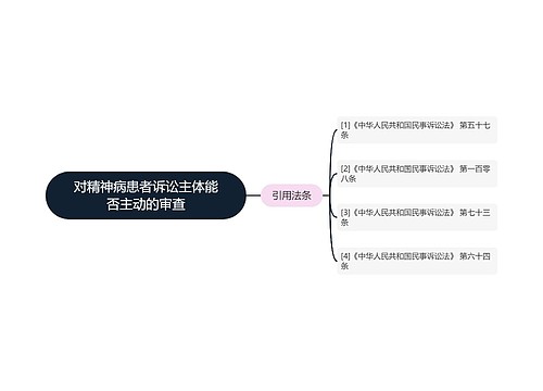 对精神病患者诉讼主体能否主动的审查