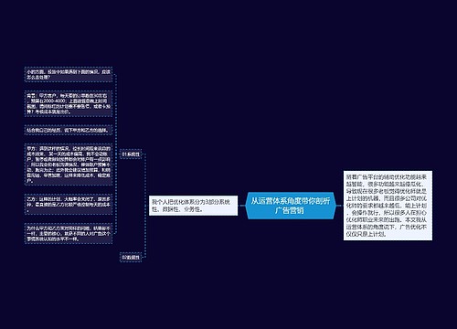 从运营体系角度带你剖析广告营销 