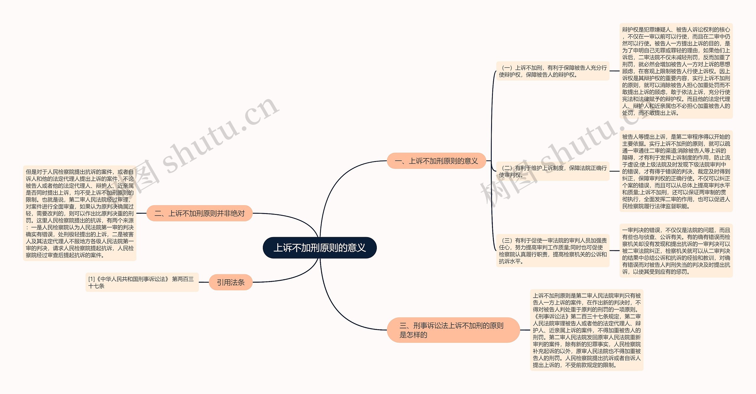 上诉不加刑原则的意义思维导图