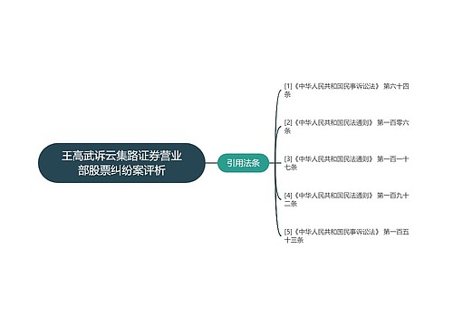 王高武诉云集路证券营业部股票纠纷案评析