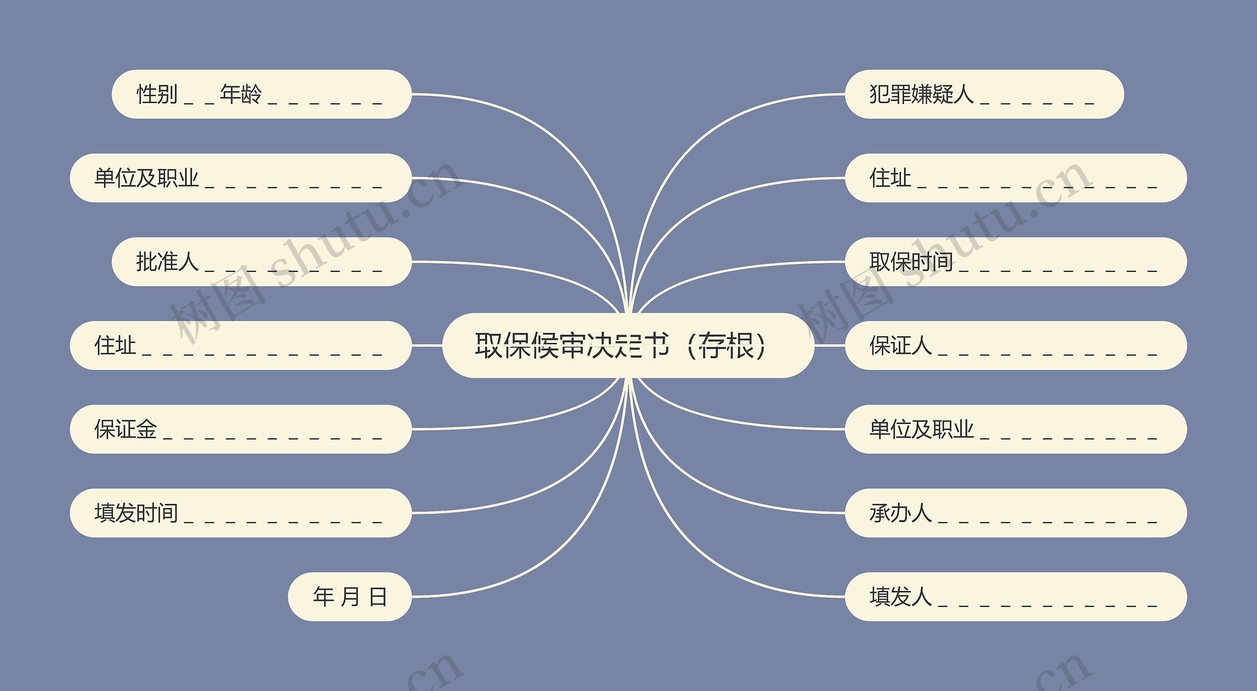 取保候审决定书（存根）