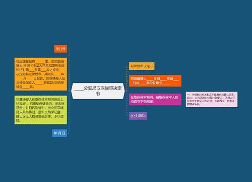 _____公安局取保候审决定书