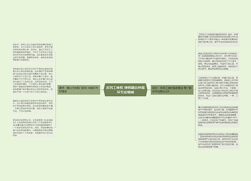 农民工维权 律师建议仲裁环节应缩减