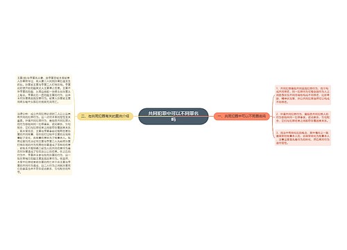 共同犯罪中可以不同罪名吗