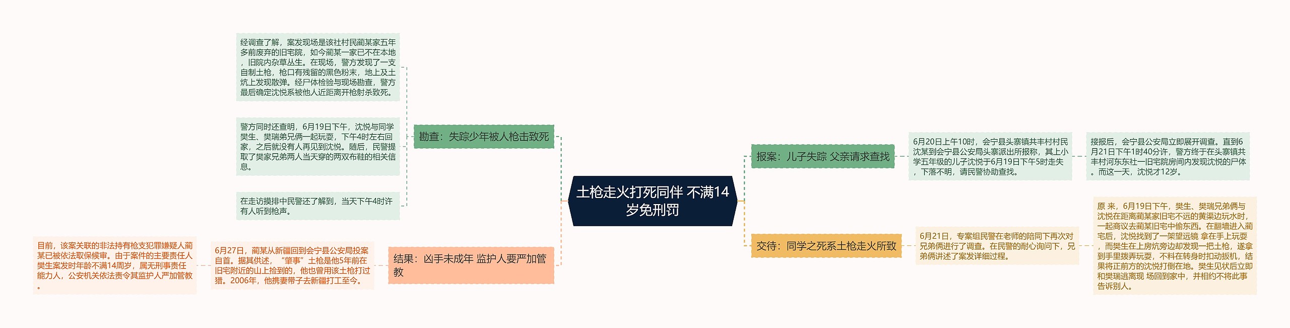 土枪走火打死同伴 不满14岁免刑罚