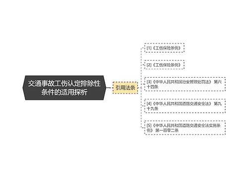 交通事故工伤认定排除性条件的适用探析