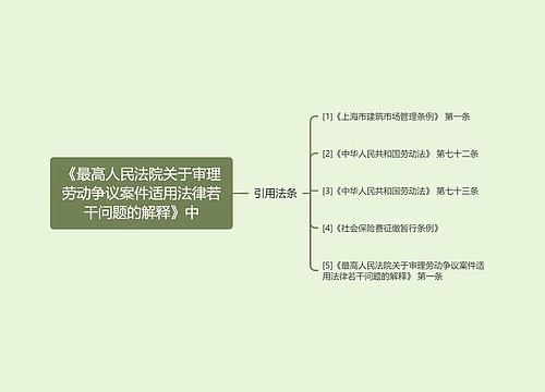 《最高人民法院关于审理劳动争议案件适用法律若干问题的解释》中