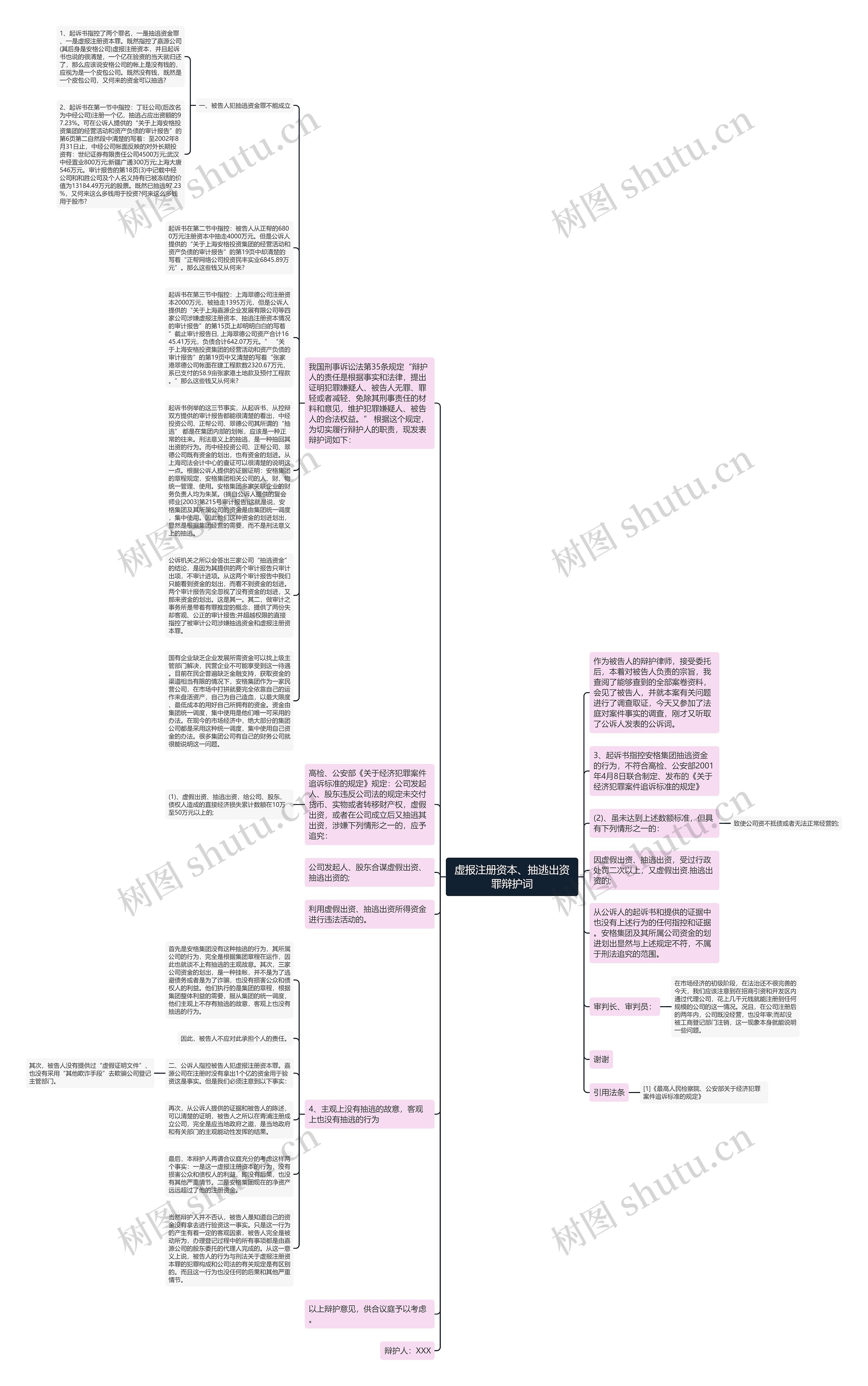 虚报注册资本、抽逃出资罪辩护词