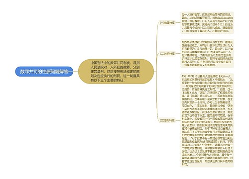 数罪并罚的性质问题解答