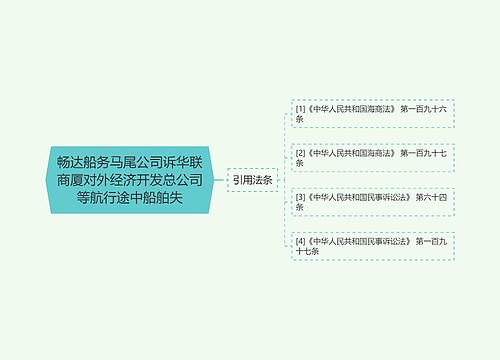 畅达船务马尾公司诉华联商厦对外经济开发总公司等航行途中船舶失