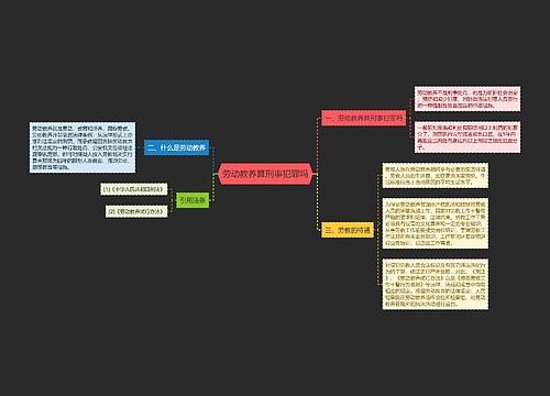 劳动教养算刑事犯罪吗