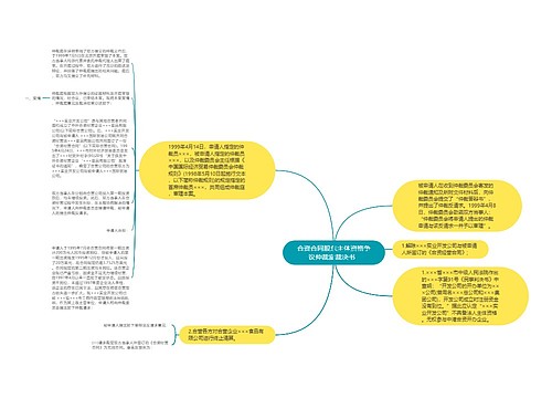 合资合同股东主体资格争议仲裁案裁决书  