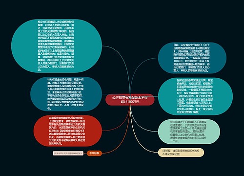 经济犯罪收取保证金不得超过100万元