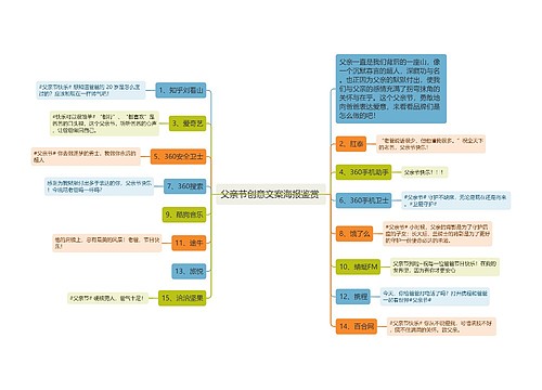 父亲节创意文案海报鉴赏 