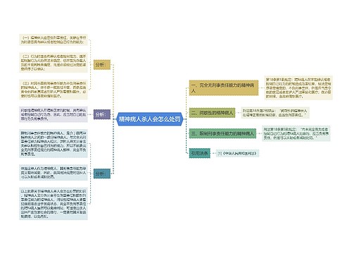 精神病人杀人会怎么处罚