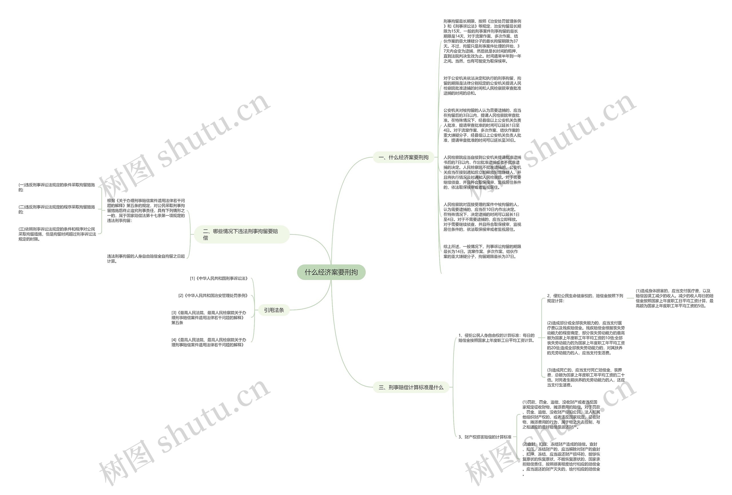 什么经济案要刑拘思维导图