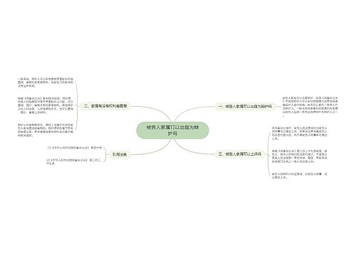 被告人家属可以出庭为辩护吗