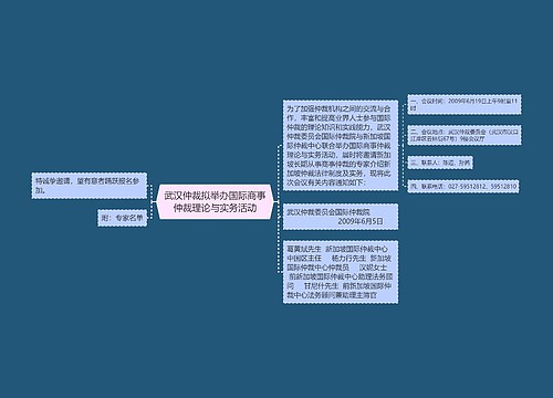 武汉仲裁拟举办国际商事仲裁理论与实务活动