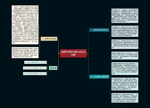 数罪并罚的计算方法以及刑期