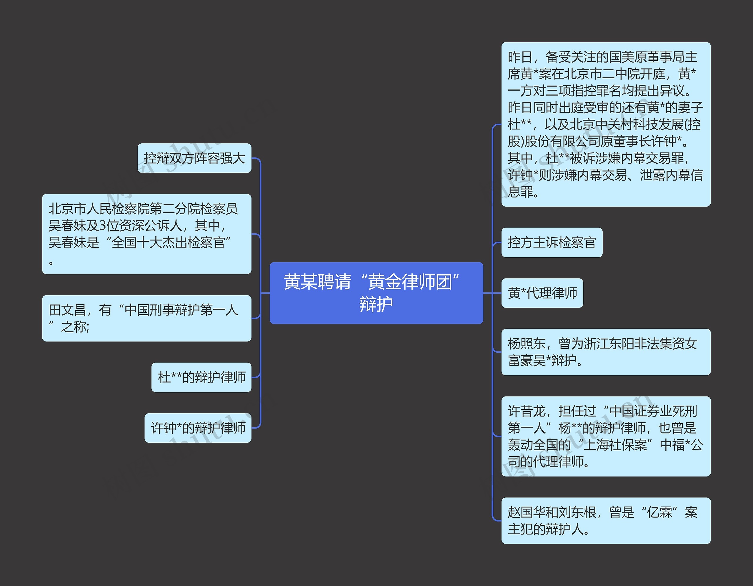 黄某聘请“黄金律师团”辩护