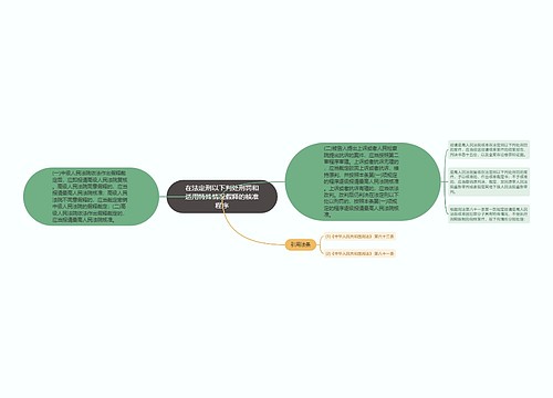 在法定刑以下判处刑罚和适用特殊情况假释的核准程序