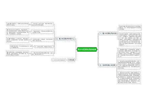 青少年犯罪处罚的标准