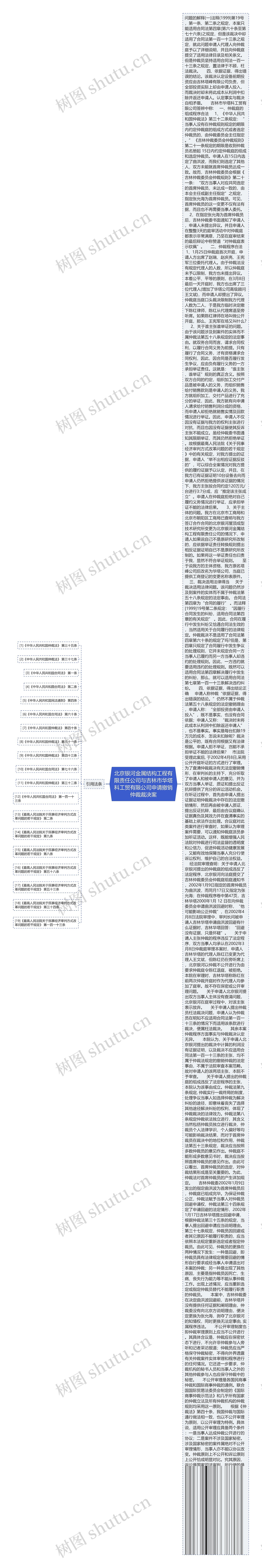 北京银河金属结构工程有限责任公司与吉林市华塔科工贸有限公司申请撤销仲裁裁决案