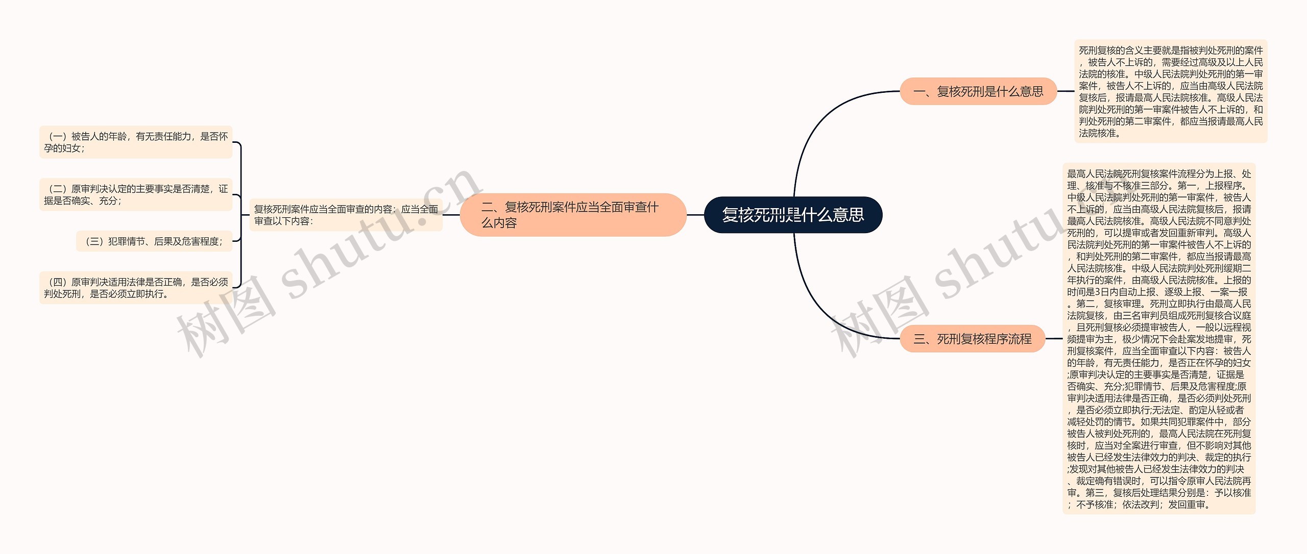 复核死刑是什么意思思维导图