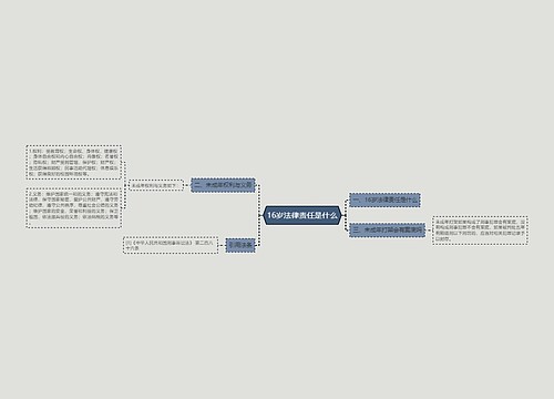 16岁法律责任是什么