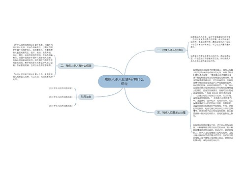 残疾人杀人犯法吗?有什么规定