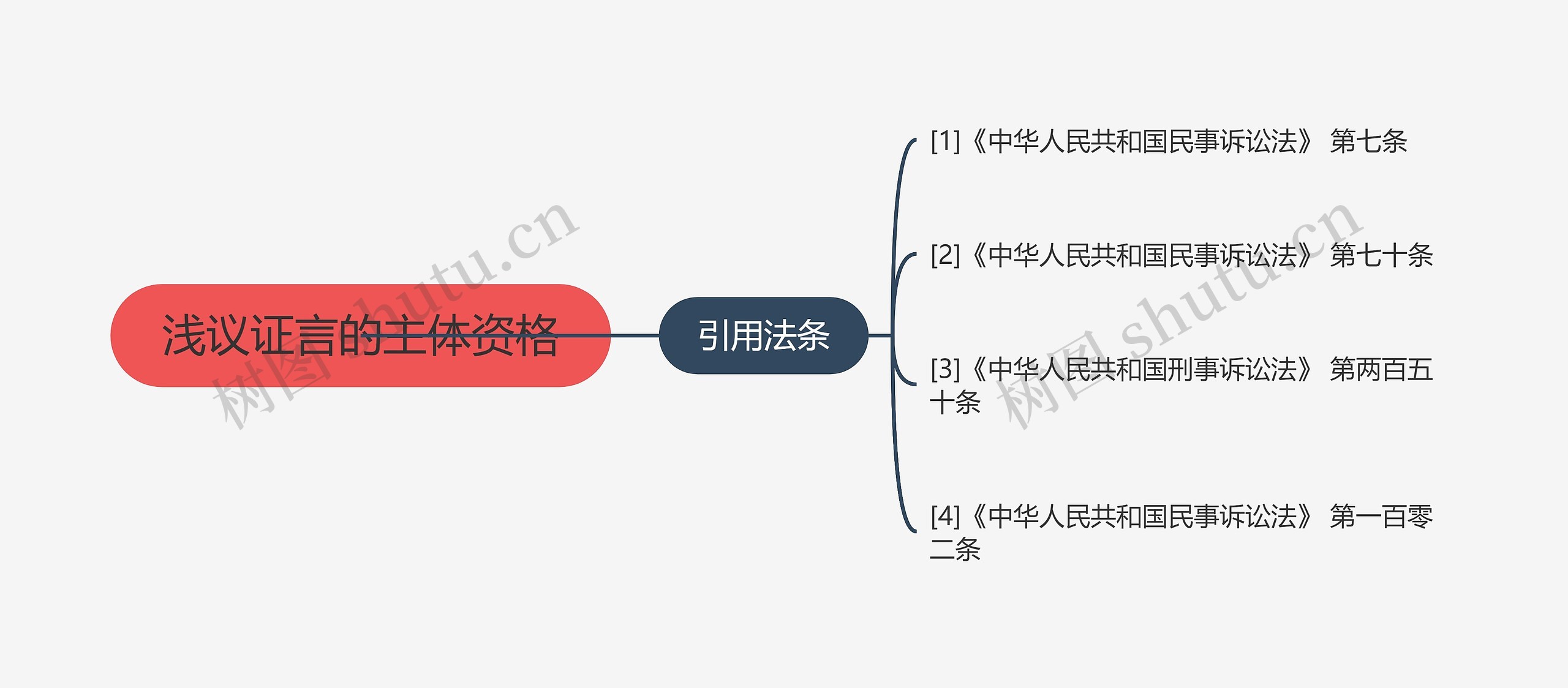 浅议证言的主体资格思维导图