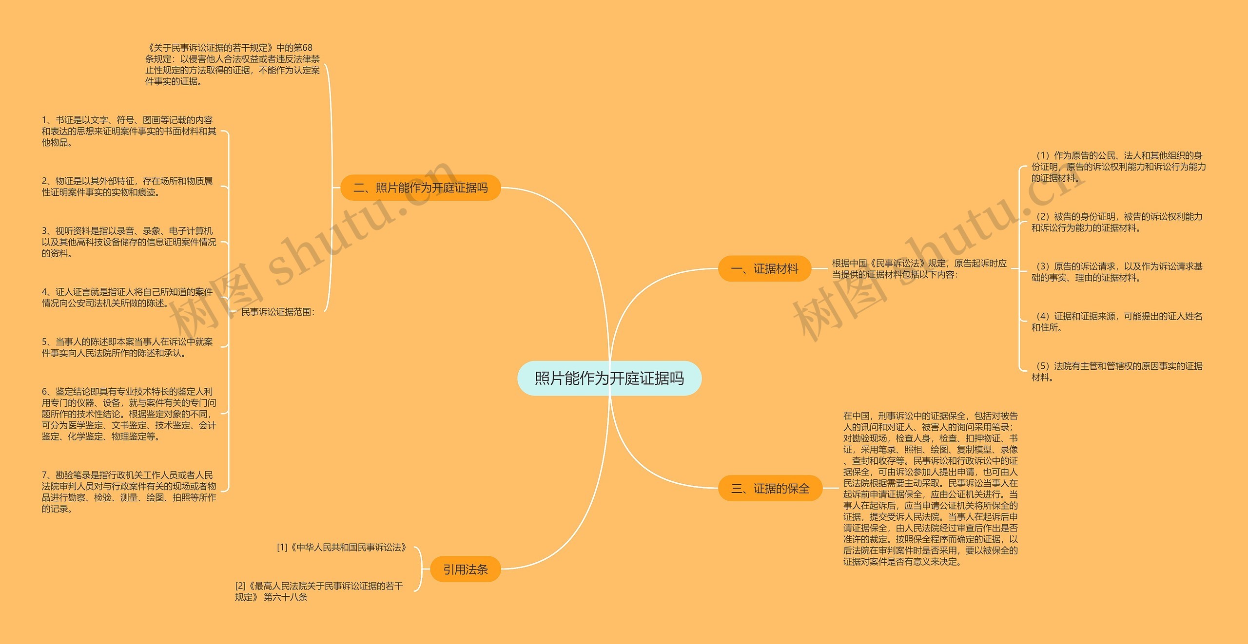 照片能作为开庭证据吗