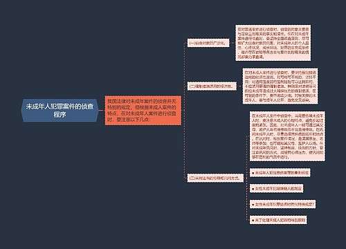 未成年人犯罪案件的侦查程序