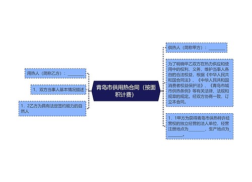 青岛市供用热合同（按面积计费）