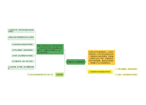 刑事先行拘留情形