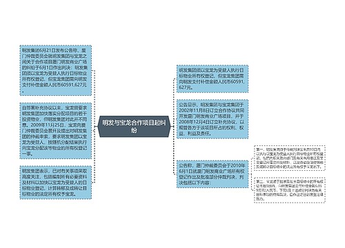 明发与宝龙合作项目起纠纷