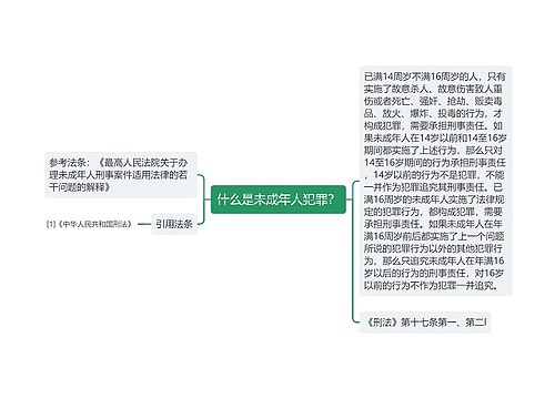 什么是未成年人犯罪？