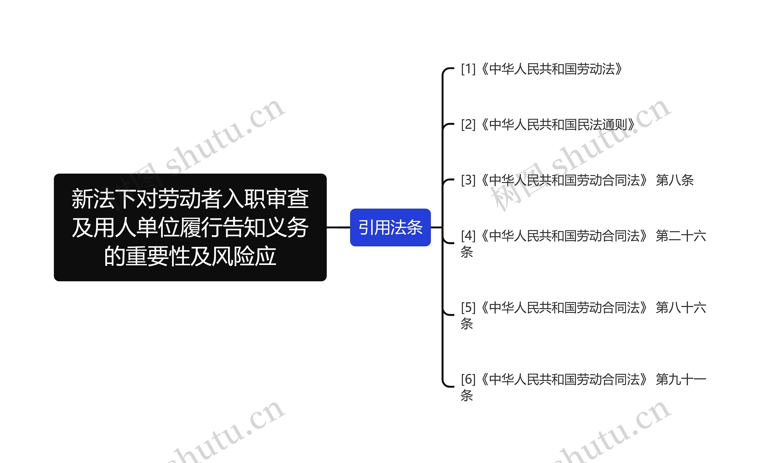 新法下对劳动者入职审查及用人单位履行告知义务的重要性及风险应思维导图