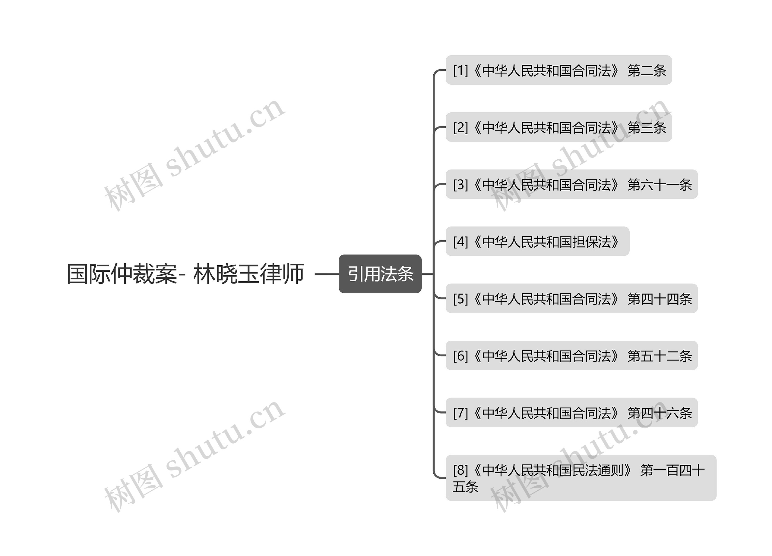 国际仲裁案- 林晓玉律师思维导图